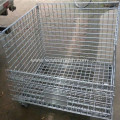 Galvanized Silver Folding Wire Storage Baskets